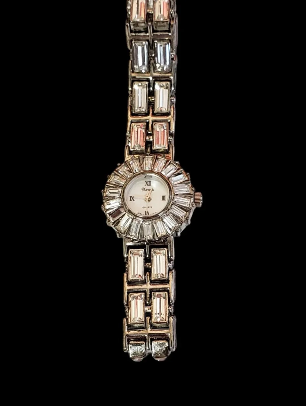 Vintage Xanadu Crystal Baguette Cocktail Watch